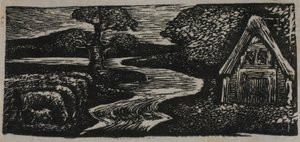 Il diluvio argenteo di Sabrina, da Le pastorali di Virgilio da William Blake