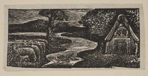 Il fiume argenteo di Sabrina, dai Pastorali di Virgilio di Thornton da William Blake