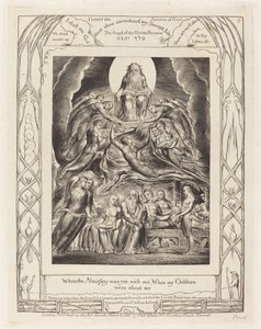 Satana davanti al trono di Dio da William Blake