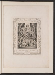 Satana davanti al trono di Dio da William Blake