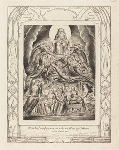 Satana davanti al trono di Dio da William Blake