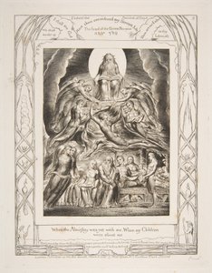 Satana davanti al trono di Dio, da Illustrazioni del Libro di Giobbe da William Blake