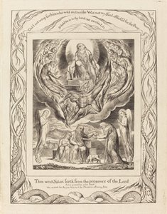 Satana che esce dalla presenza del Signore da William Blake
