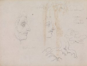 Foglio dal Taccuino di Schizzi Blake-Varley del 1819, Pagine 37 e 38