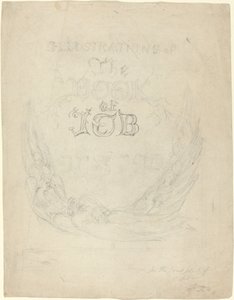 Schizzo per la Pagina del Titolo delle Illustrazioni Incise al Libro di Giobbe da William Blake