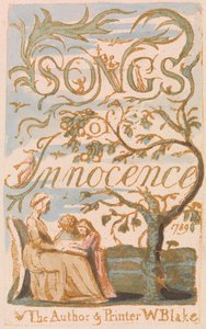 Lieder der Unschuld, Titelseite (Platte 2) da William Blake