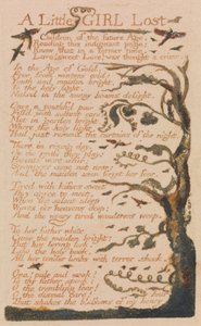 Songs of Innocence and of Experience, Tavola 44, "A Little Girl Lost" (Bentley 51) da William Blake
