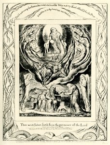 Il libro di Giobbe 2:7 illustrato da William Blake da William Blake