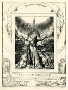 Il Libro di Giobbe 42:8 illustrato da William Blake da William Blake
