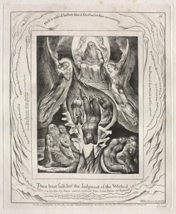 Il Libro di Giobbe: Tav. 16, Hai adempiuto il giudizio degli empi da William Blake