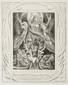 Il libro di Giobbe: Pl. 16, Hai compiuto il giudizio degli empi da William Blake