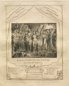 Il libro di Giobbe: Pl. 21, Così il Signore benedisse la fine di Giobbe più dell
