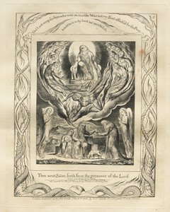 Il Libro di Giobbe: Tav. 5, Allora Satana uscì dalla presenza del Signore da William Blake