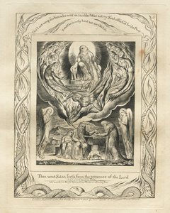 Il libro di Giobbe: Pl. 5, Allora Satana uscì dalla presenza del Signore da William Blake