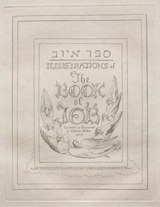 Il Libro di Giobbe: Pagina del titolo da William Blake