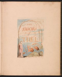 Il Libro di Thel, Tavola 2, Pagina del Titolo da William Blake