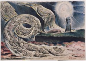 Il cerchio dei lussuriosi da William Blake