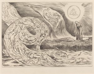 Il cerchio dei lussuriosi: Paolo e Francesca da William Blake