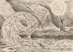 Il cerchio dei lussuriosi: Paolo e Francesca da William Blake