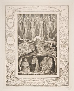 La Creazione, da Illustrazioni del Libro di Giobbe, 1825-26 da William Blake