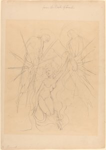 La discesa degli angeli a una delle figlie degli uomini da William Blake