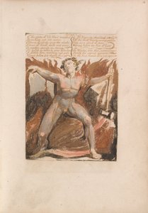 Il primo libro di Urizen, Tavola 17, 8. La sfera del sangue della vita tremava... (Bentley 18) da William Blake