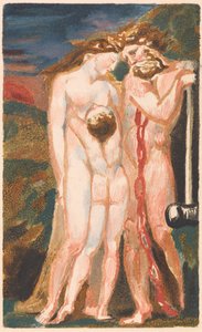 Il Primo Libro di Urizen, Tavola 18 (Bentley 21) da William Blake
