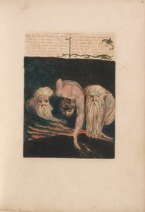 Il primo libro di Urizen, Tavola 20, Così il profeta eterno fu diviso.... (Bentley 15) da William Blake