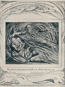Il Signore risponde a Giobbe dal turbine. Da Giobbe, c1780-1820, 1923 da William Blake