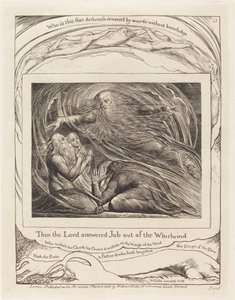 Il Signore risponde a Giobbe dal turbine da William Blake