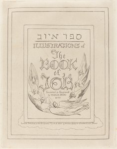 Frontespizio delle illustrazioni incise al Libro di Giobbe da William Blake