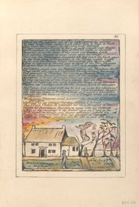 "Quando sulla cima più alta...", tavola 36 da "Milton, a Poem in Two Books", c.1804-08 da William Blake