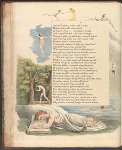 Pensieri Notturni di Young, Pagina 4, "Cosa, anche se la mia anima misurava fantasticamente" da William Blake