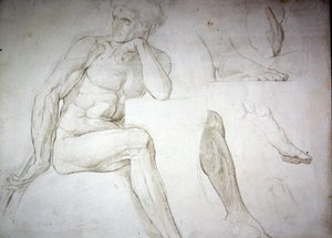 Studi di nudo maschile da William Blake Richmond