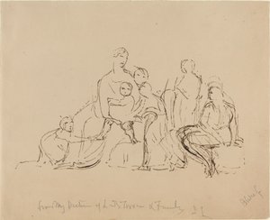 Lady Torrens e famiglia da William Blake after John Linnell