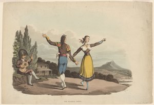 La danza delle Boleras, inciso da John Heaviside Clark, c.1810-19 da William Bradford
