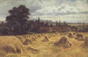 Un campo di grano vicino a Cookham da William Bradley
