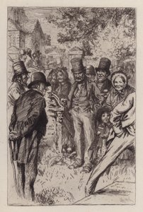 Un debole, inutile disgraziato (incisione) da William Brassey (after) Hole