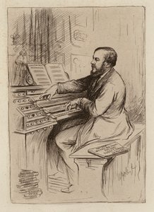 Sir Herbert Oakeley, Professore di Musica (incisione) da William Brassey (after) Hole