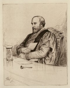 Thomas Grainger Stewart, Professore di Pratica della Medicina (incisione)