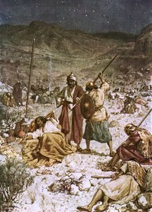 Davide risparmia la vita di Saul da William Brassey Hole