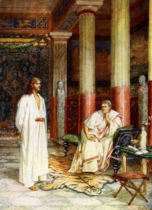 Gesù davanti a Pilato - Bibbia da William Brassey Hole
