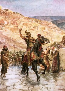 Il Rabshakeh assiro chiede la resa di Gerusalemme da William Brassey Hole