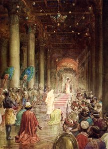 La regina di Saba visita il re Salomone da William Brassey Hole