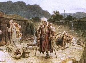 I quattro lebbrosi saccheggiano il campo dei Siri da William Brassey Hole