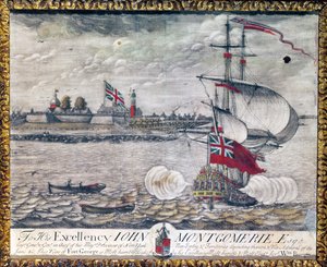 A Sua Eccellenza John Montgomerie Esq. (Vista di Fort George) da William Burgis