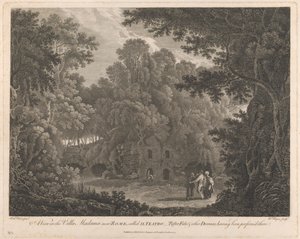 Veduta nella Villa Madama, vicino a Roma, chiamata Il Teatro da William Byrne