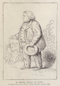 Ernest Renan, filosofo e storico delle religioni francese, a casa da William C. Smith