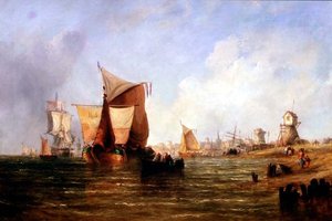 Navi a Dort, Olanda da William Calcott Knell