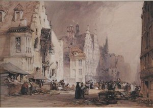 Un mercato di strada a Gand